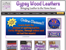 Tablet Screenshot of gypsywoodleathers.com